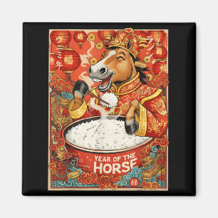 Men Zodiac Chinese Horse Ris Magnet