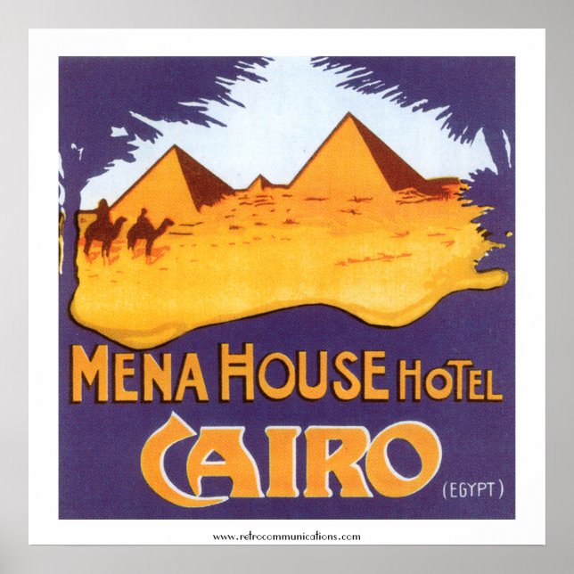 Mena House Hotel Cairo Poster (Framsidan)