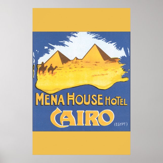 Mena House Hotel Cairo Vintage resor Poster (Framsidan)
