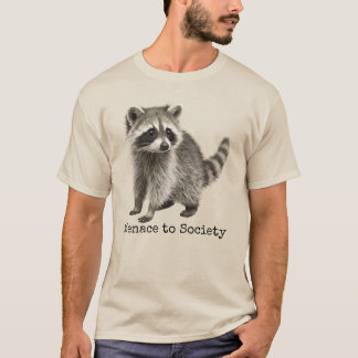 Menace To Society, Funny Feral Raccoon Meme T Shirt