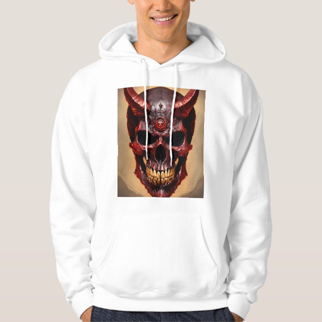 Menacing Death Metal Band Mascot T-Shirt – Ferocio Hoodie (Framsida)
