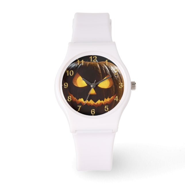 Menacing Halloween Pumpkin Armbandsur (Framsida)