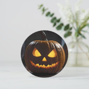 Menacing Halloween Pumpkin Inbjudningar