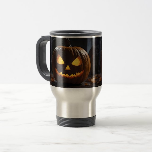 Menacing Halloween Pumpkin Resemugg (Framsida vänster)