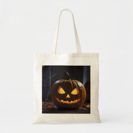 Menacing Halloween Pumpkin Tygkasse