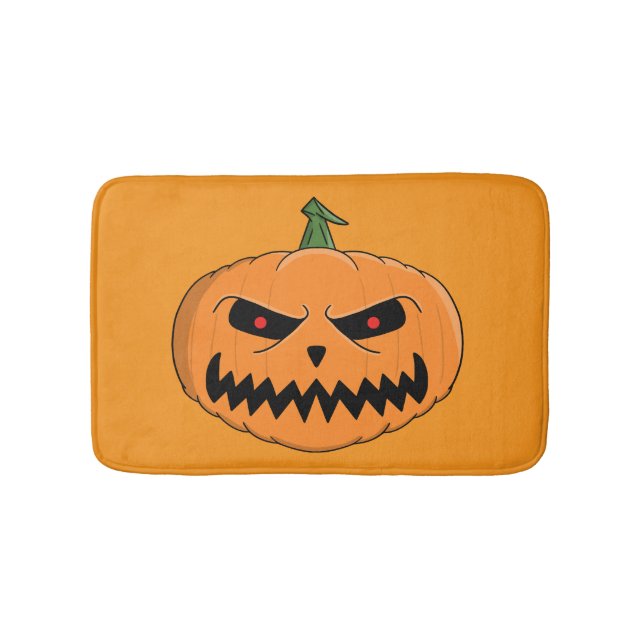 Menacing Jack O'Lantern Halloween Badrumsmatta (Framsidan)