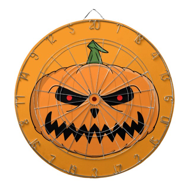 Menacing Jack O'Lantern Halloween Darttavla (Framsidan)