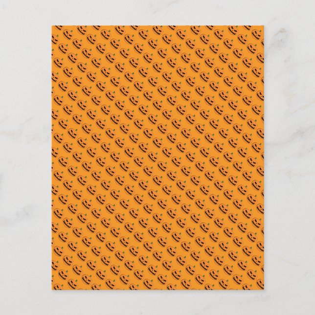 Menacing Jack O'Lantern Halloween Flygblad (Framsidan)