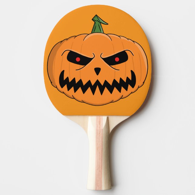 Menacing Jack O'Lantern Halloween Pingisracket (Framsidan)