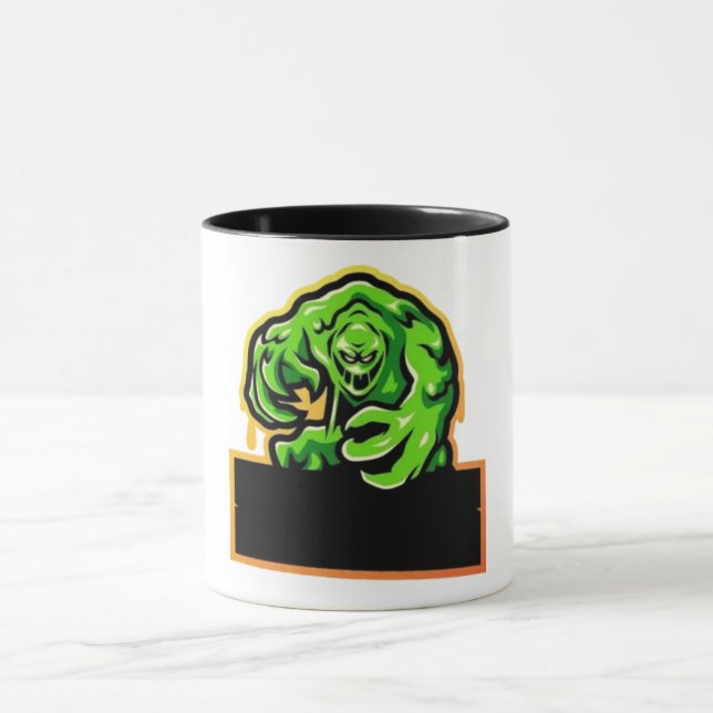 Menacing Slime Monster-spelemblem Mugg (Center)