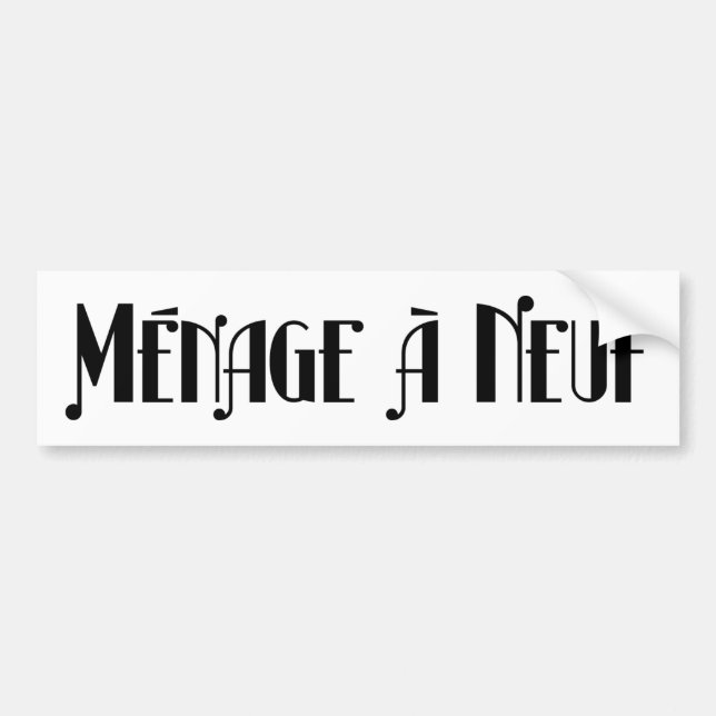 Ménage àNeuf bildekal (Framsidan)