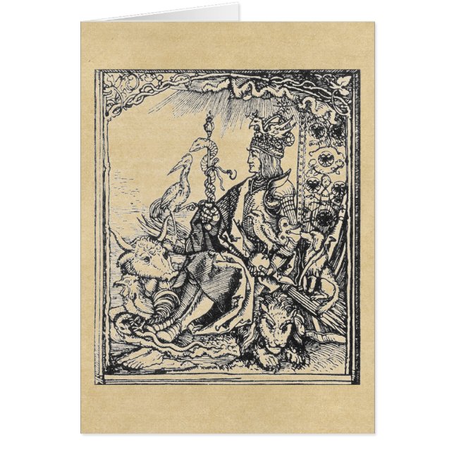 Menagerie of Emperor Maximilian Hälsningskort (Framsidan)