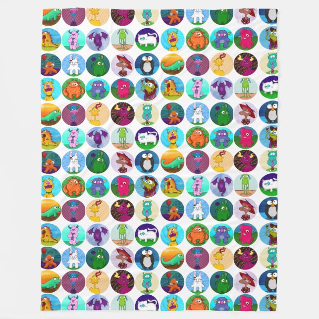 Menageriefilt Fleecefilt (Framsidan)