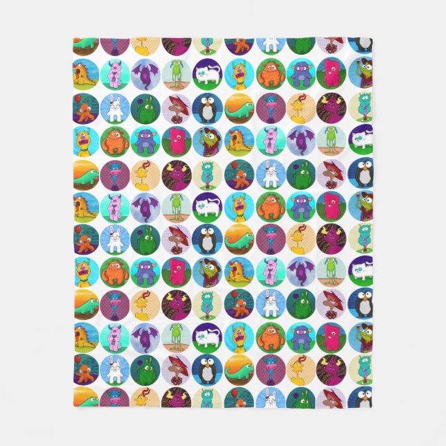 Menageriefilt, medel fleecefilt (Framsidan)