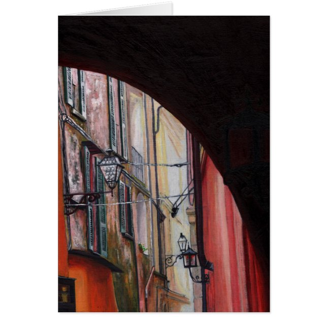 Menaggio lyktor 2012 hälsningskort (Framsidan)