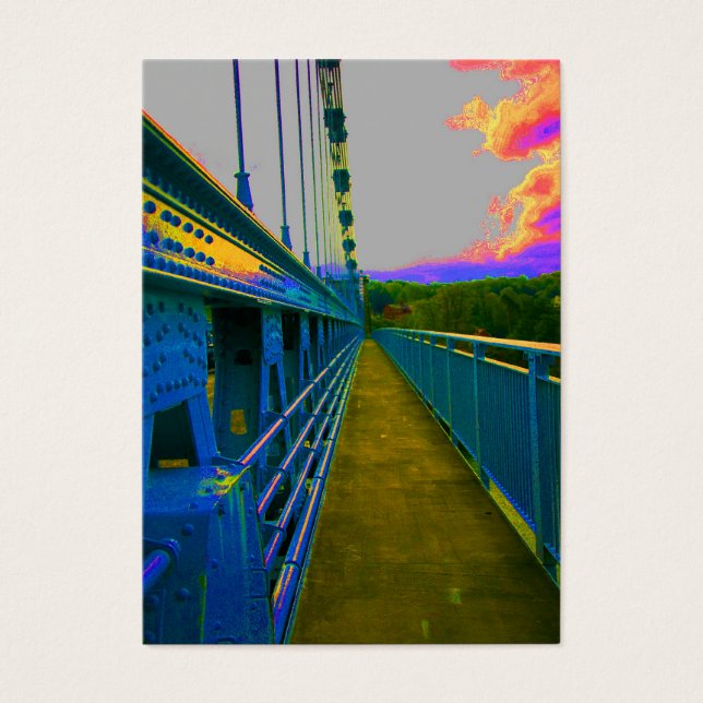menai suspension bridge visitkort (Framsidan)
