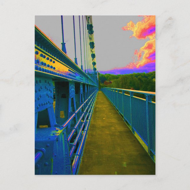 menai suspension bridge vykort (Framsida)