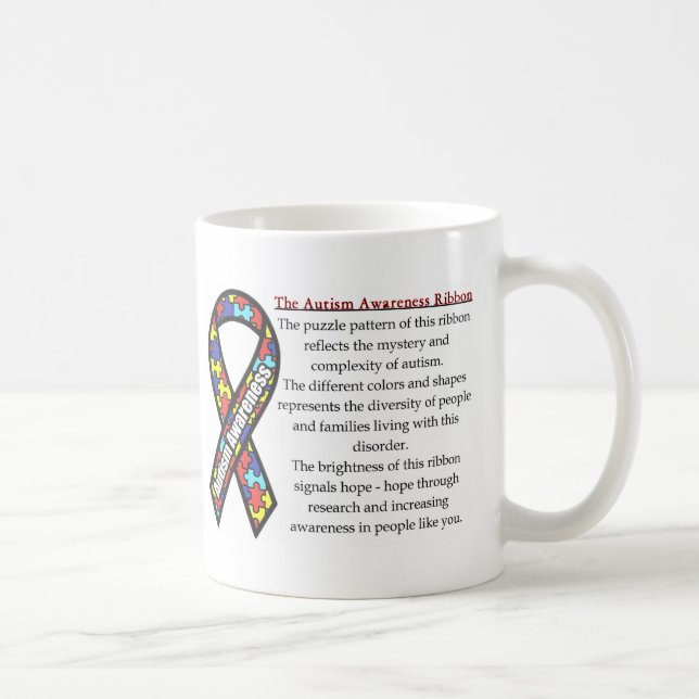Menande Autismband Kaffemugg (Höger)