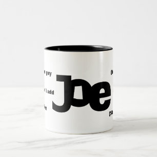 Menande av den Joe muggen Två-Tonad Mugg