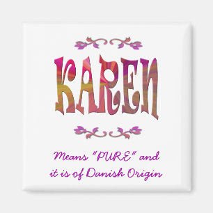 Menande av den Karen magneten Magnet