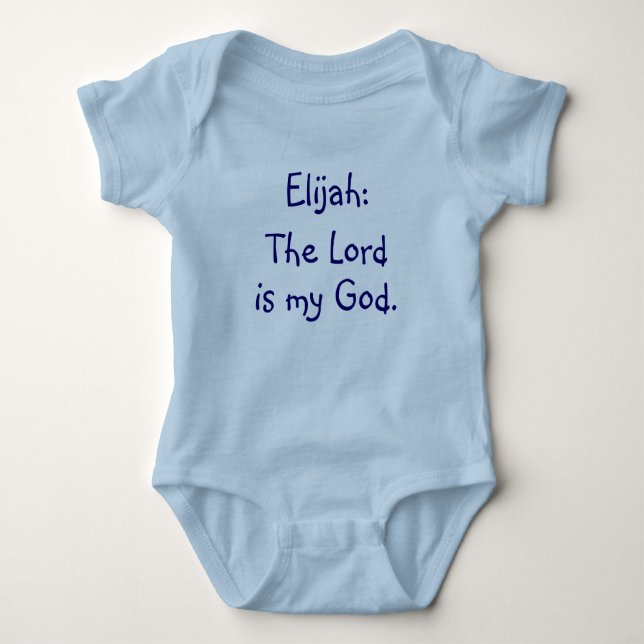 Menande Bodysuit för Elijah babynamn T-shirt (Framsida)