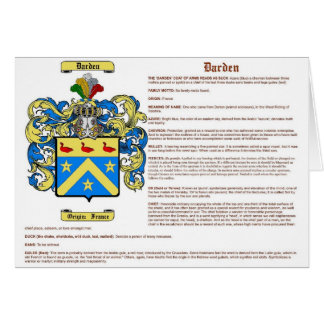 (Menande) Darden, Hälsningskort