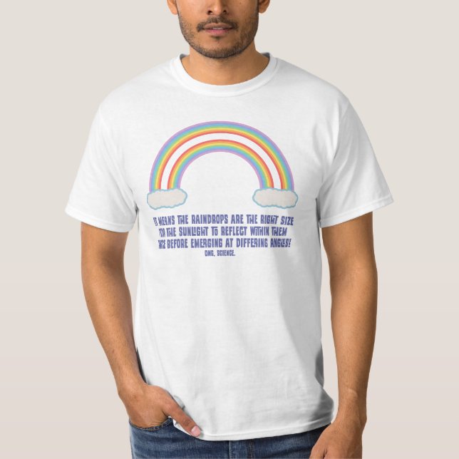 Menande dubbel regnbåge tee shirt (Framsida)