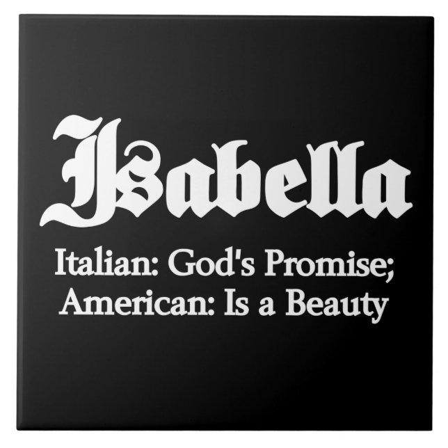 Menande Isabella Kakelplatta (Framsidan)