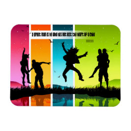 Mencius inspirationcitat "En underbar man" flexibe Magnet