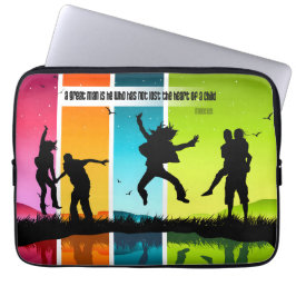 Mencius inspirationcitat "En underbar man" Laptop Fodral