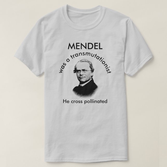 Mendel Crossed Pollzed T Shirt (Design framsida)