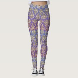 Mendela Mönster, lila Leggings