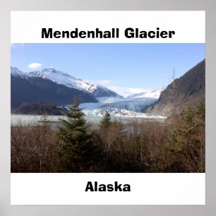 Mendenhall glaciär, Alaska Poster