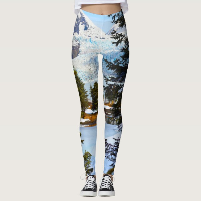Mendenhall glaciär i vintern leggings (Framsida)