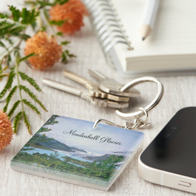 Mendenhall glaciär Keychains (Högra Framsidan)