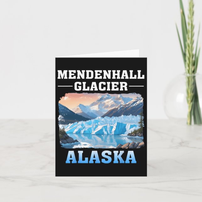 Mendenhall Glacier Alaska Exdoor Hiking Camping Kort (Framsida)