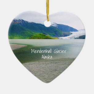 Mendenhall Glacier Alaska Keepsaké Julgransprydnad Keramik