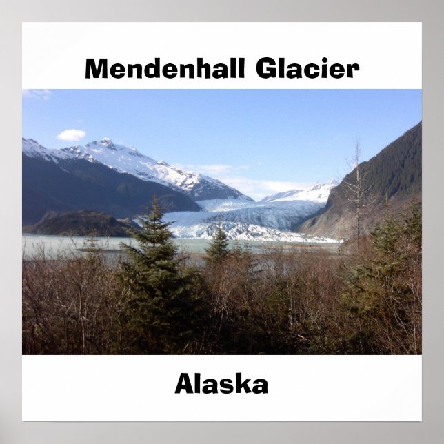 Mendenhall Glacier, Alaska Poster (Framsidan)