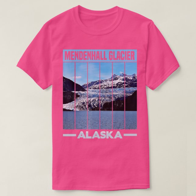 Mendenhall Glacier Alaska T Shirt (Design framsida)