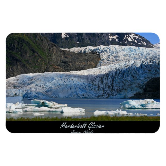 Mendenhall Glacier / Juneau Alaska Magnet (Horisontell)