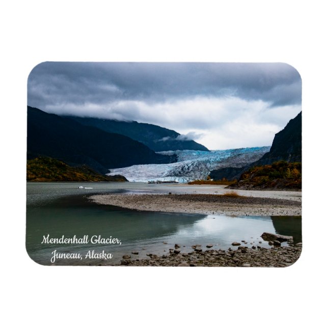 Mendenhall Glacier, Juneau, Alaska Magnet (Horisontell)