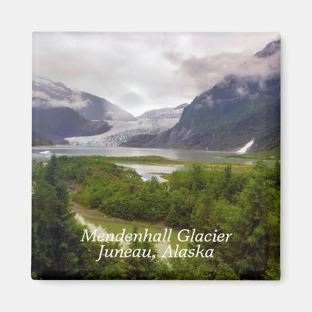 Mendenhall Glacier Juneau Alaska Magnet (Framsidan)