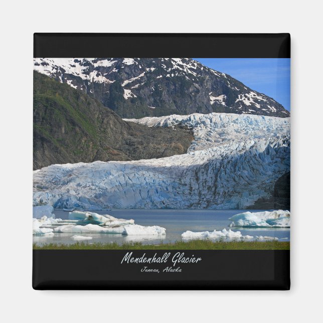 Mendenhall Glacier / Juneau Alaska Magnet (Framsidan)