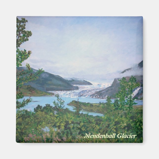 Mendenhall Glacier Magnet (Framsidan)
