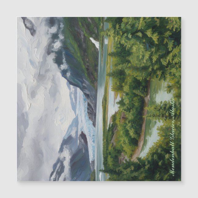 Mendenhall Glacier National Forest Magnetisk Kort (Framsida)