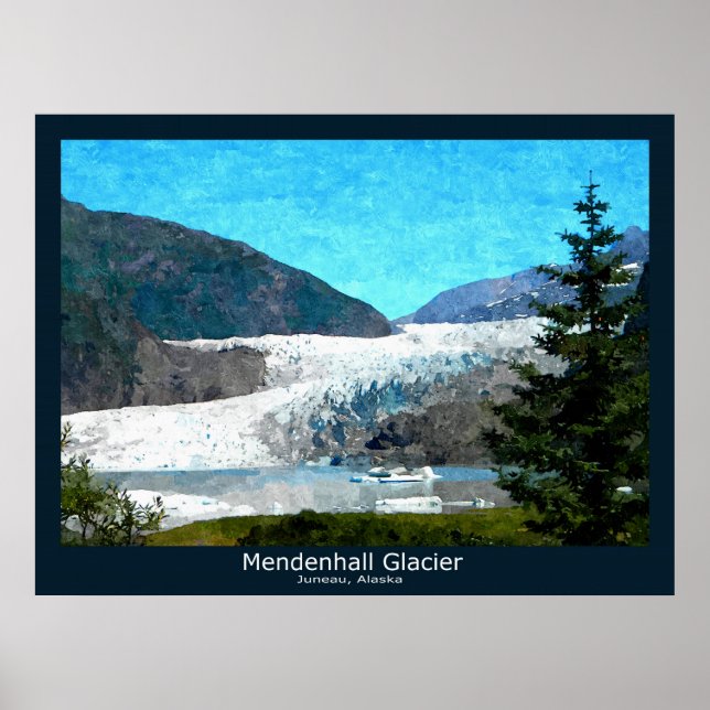 Mendenhall Glacier Poster (Framsidan)