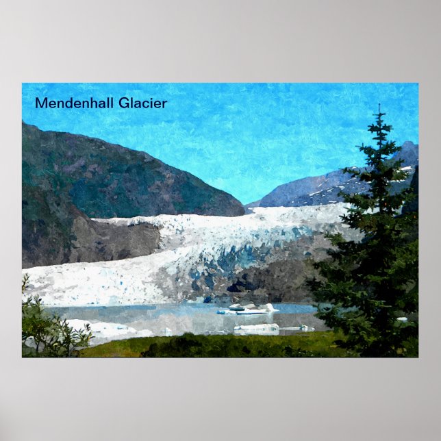 Mendenhall Glacier Poster (Framsidan)