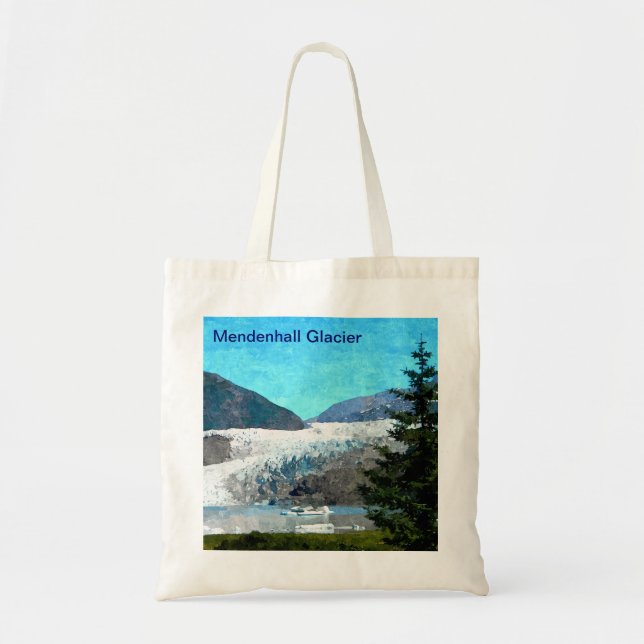 Mendenhall Glacier Tote Bag Tygkasse (Framsidan)