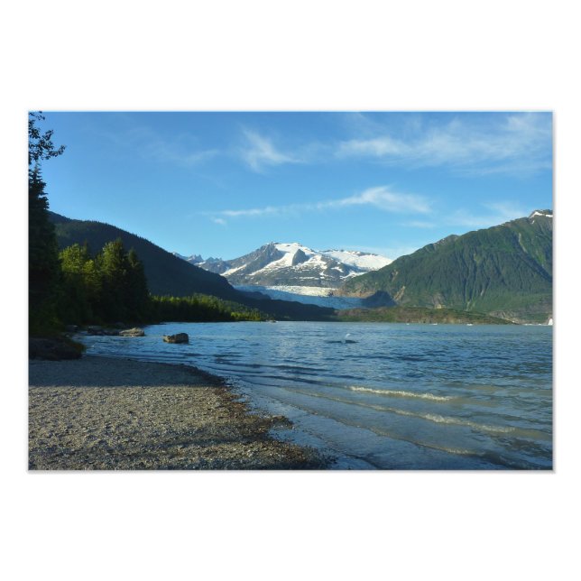 Mendenhall Lake i Juneau Alaska Landskap Fototryck (Framsidan)