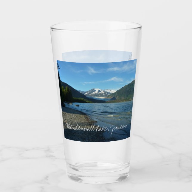 Mendenhall Lake i Juneau Alaska Landskap Glaskopp (Framsida)